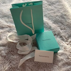 Tiffany & Co. box, bag, and ribbon